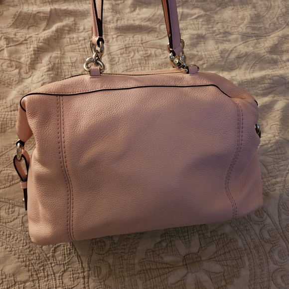 Coach Blush Pink Leather Satchel - Picture 10 of 14